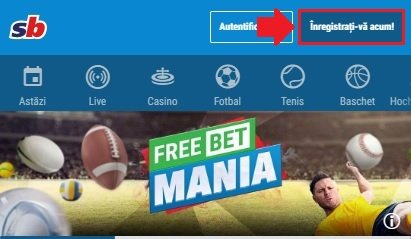 Deschiderea unui cont nou la Sportingbet
