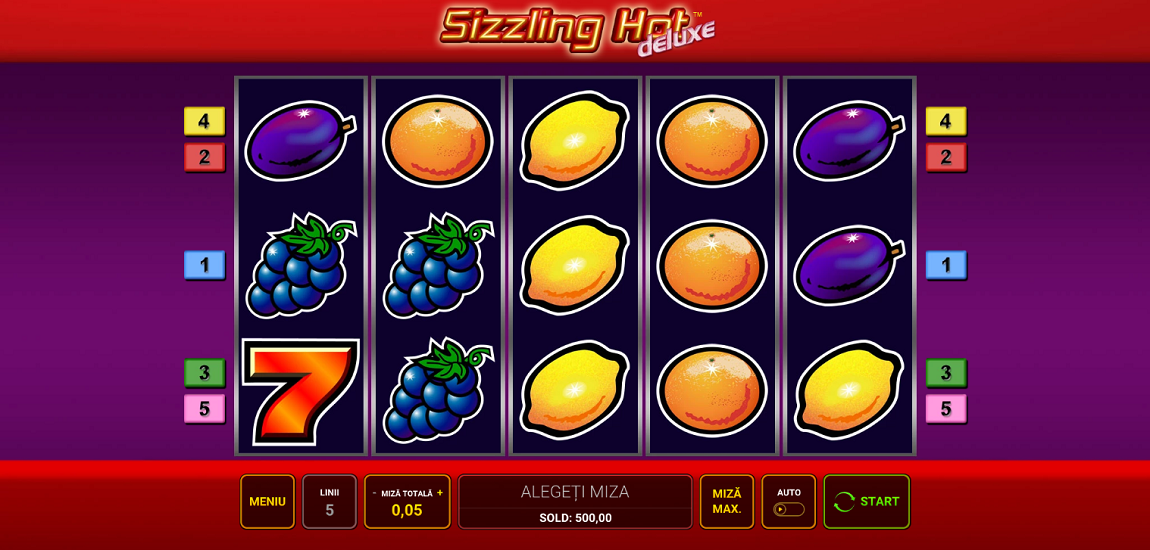 Slotul video Sizzling Hot la cazinoul online Superbet