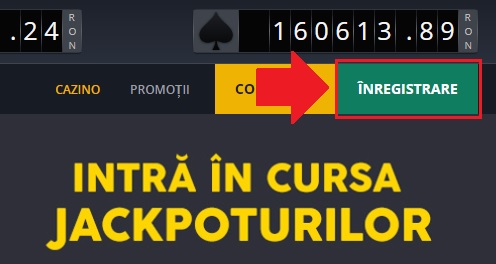 Deschiderea unui cont nou la Winbet Casino